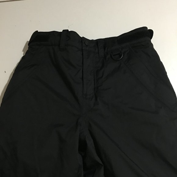 LL Bean Youth 10 Black Ski Snow Pants Outdoor Adjustable Waist Kids - Picture 2 of 9